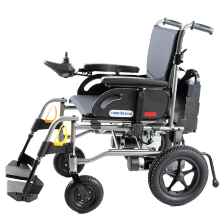 美利馳新款P108A可拆卸鋰電池老年代步車電動輪椅可放后備箱